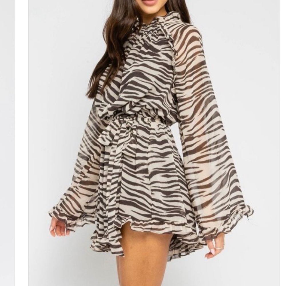 Zebra Romper Medium - image 4